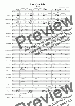 page one of Horror from "Film Music Suite" (Wind Band Version)
