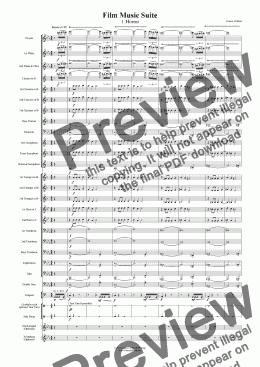 page one of Film Music Suite (Wind Band Version)