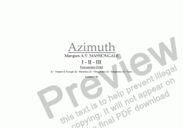page one of ’Azimuth’