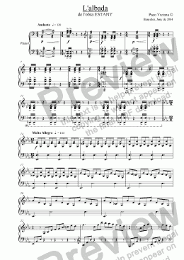 page one of 210-Estany (02-L’albada-Piano solo version)