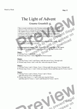 page one of The Light of Advent - Week by Week