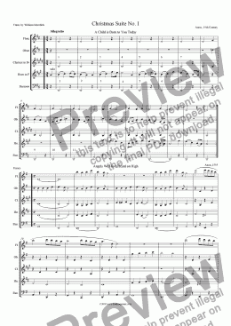 page one of Linden Quintet Christmas Suite No. I