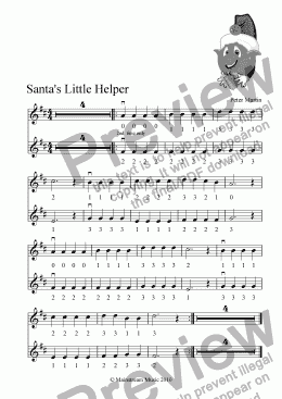 page one of Santa’s Little Helper