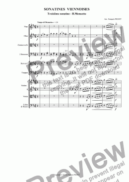 page one of MOZART: Viennese Sonatina Nr 3/II for solo Horn and orchestra