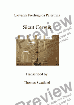 page one of Sicut Cervus - I