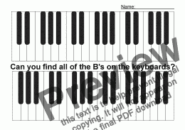 page one of ABC Worksheet 22: Find the B's