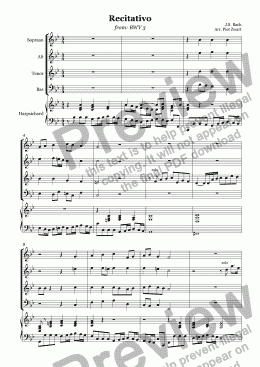 page one of Recitativo (Bach)
