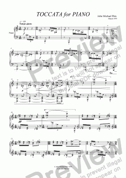 page one of Toccata [1999]
