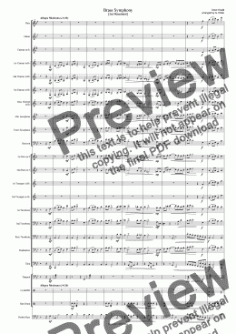 page one of Brass Symphony [3rd Movement] (CB)
