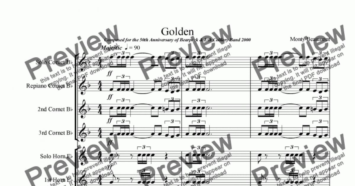 Golden - Download Sheet Music PDF file