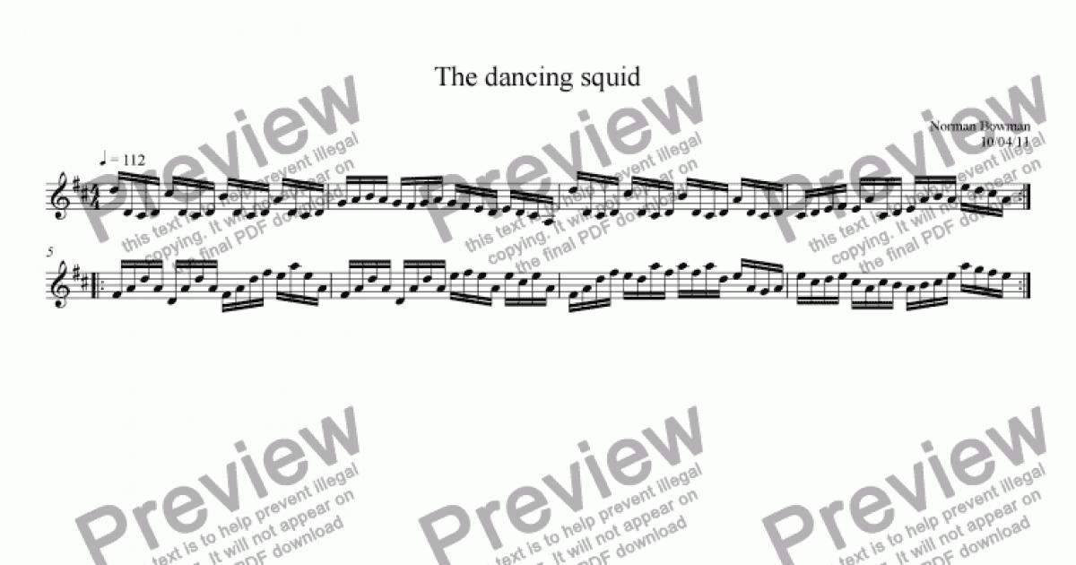 The dancing squid - Download Sheet Music PDF file