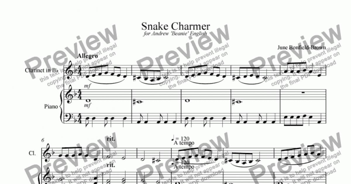 Snake Charmer - Download Sheet Music PDF file