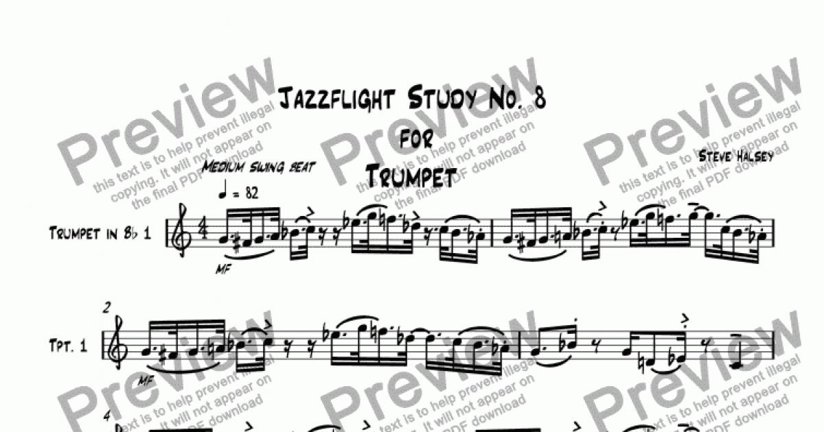 Jazzflight Study No. 8 for Trumpet - Download Sheet Music PDF file