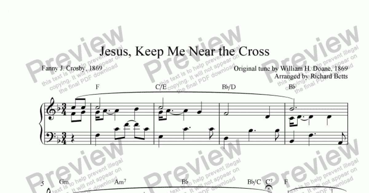 jesus keep me near the cross harmonica tab