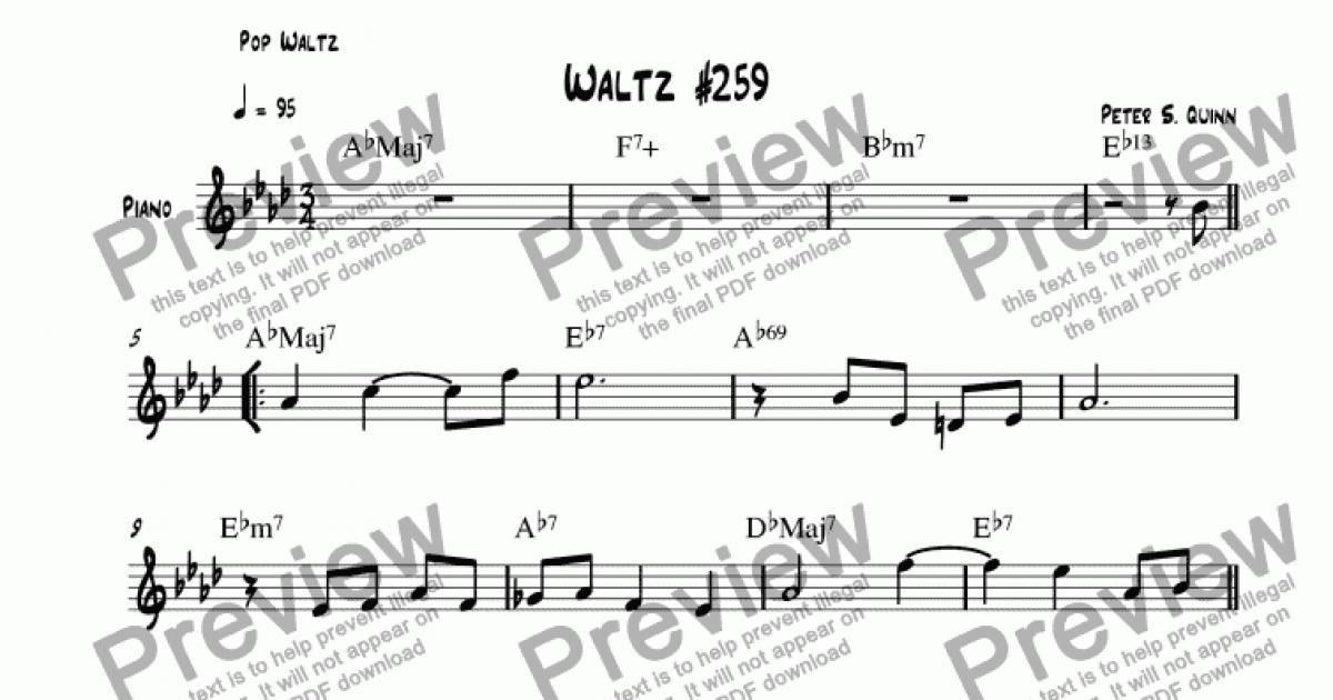 Waltz #259 - Download Sheet Music PDF file
