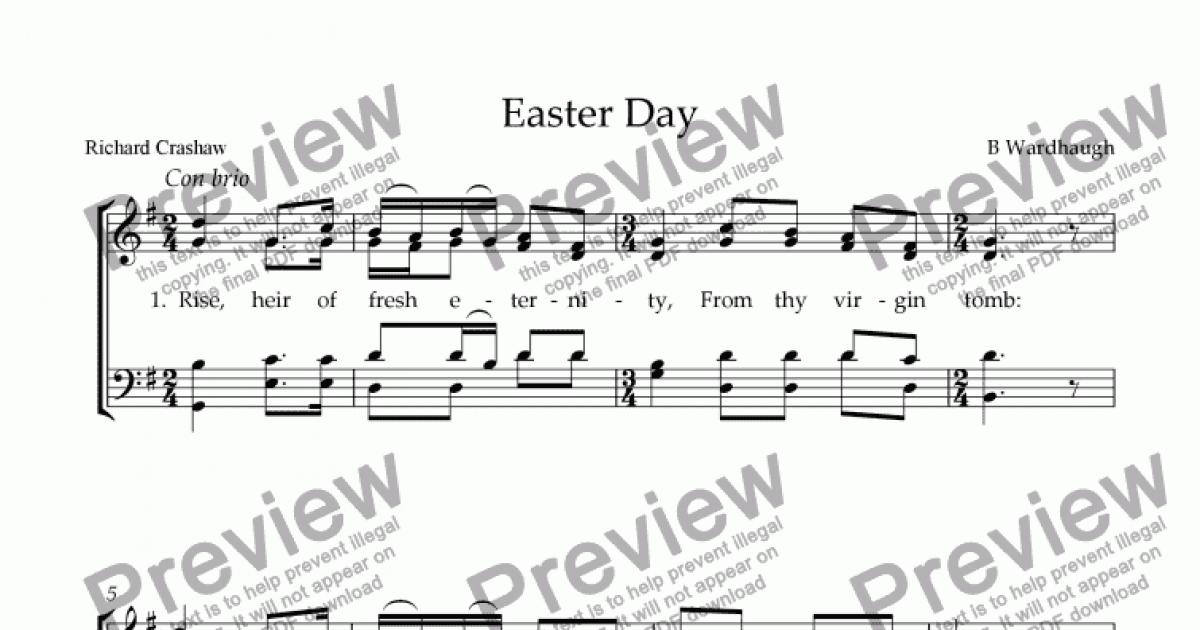 Easter Day - Download Sheet Music PDF file
