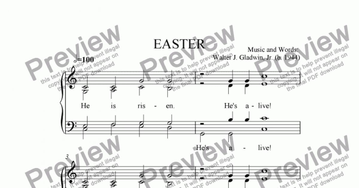 EASTER - Download Sheet Music PDF file