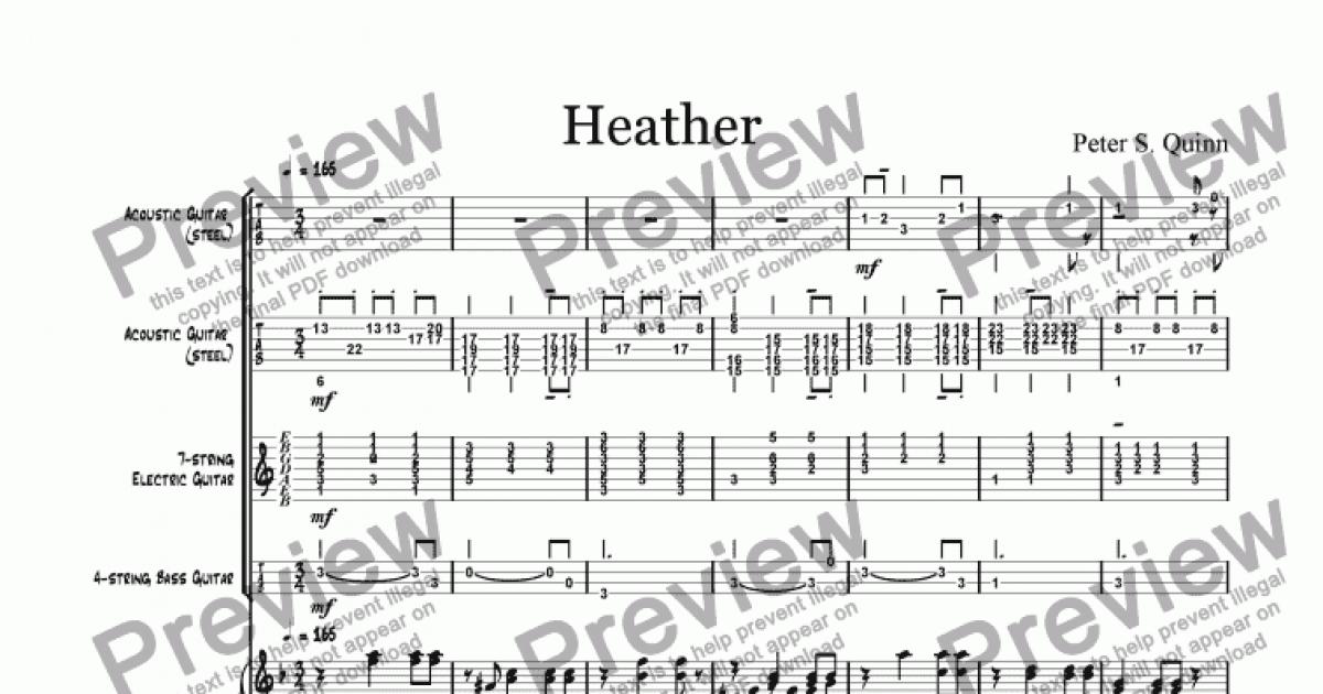 Heather Download Sheet Music PDF file