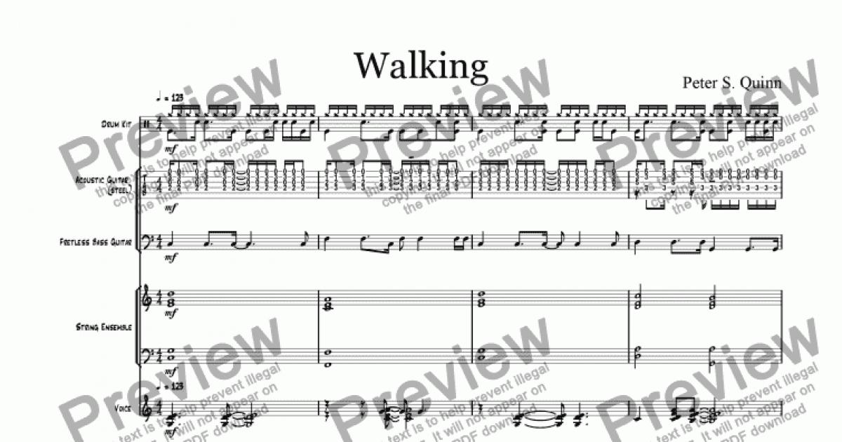 Walking - Download Sheet Music PDF file