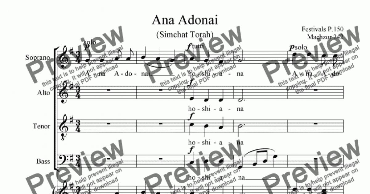 Elohim, Adonai - Misc tunes Sheet music for Vocals (Choral)