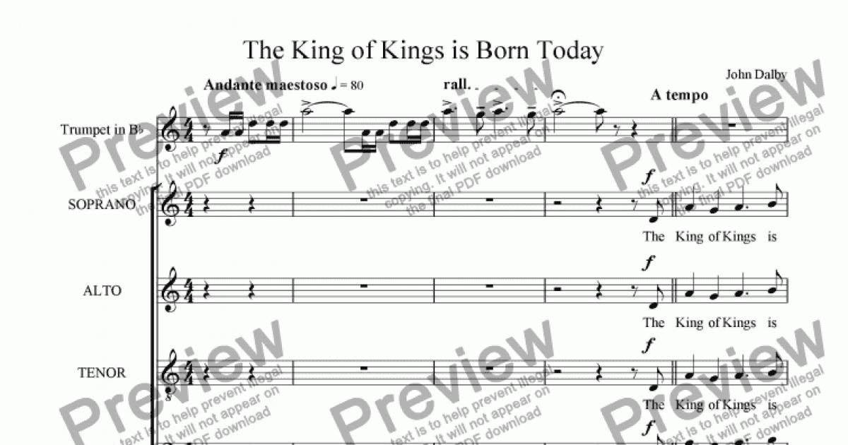 The King of Kings - Download Sheet Music PDF file