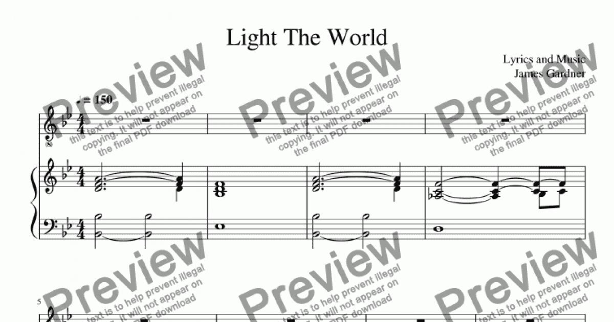 Light The World - Download Sheet Music PDF file