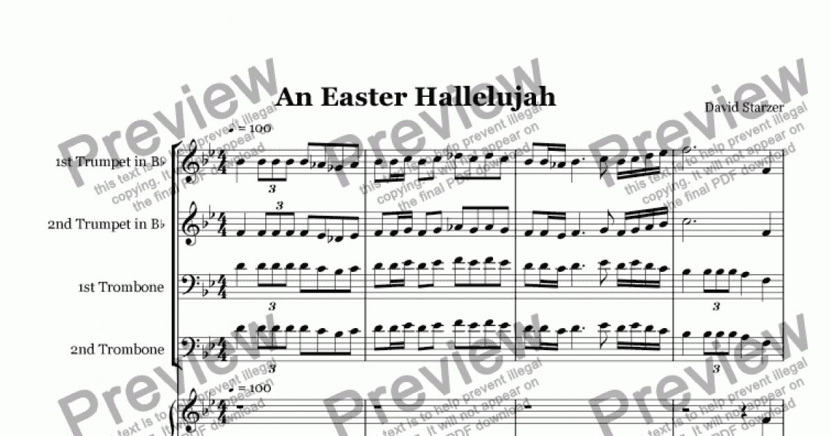 An Easter Hallelujah - Download Sheet Music PDF file