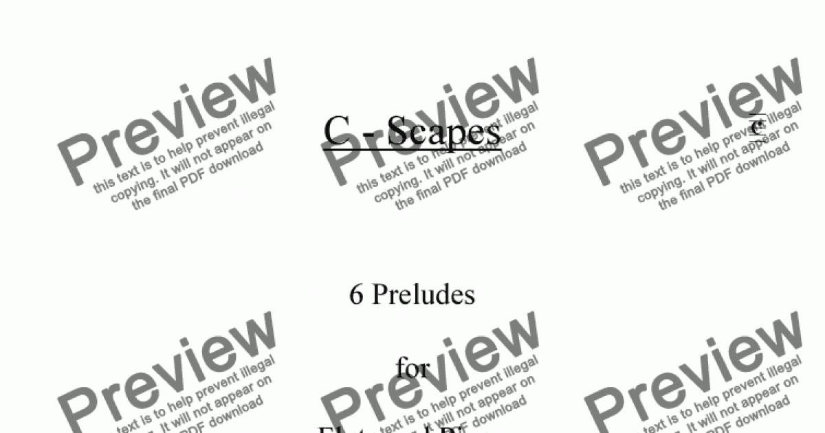 C - Scapes Op.10 - Download Sheet Music PDF file
