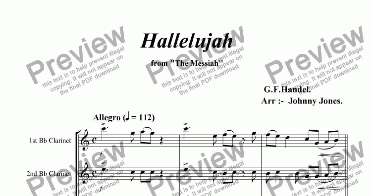 Hallelujah Chorus from "Messiah" - Download Sheet Music PDF file