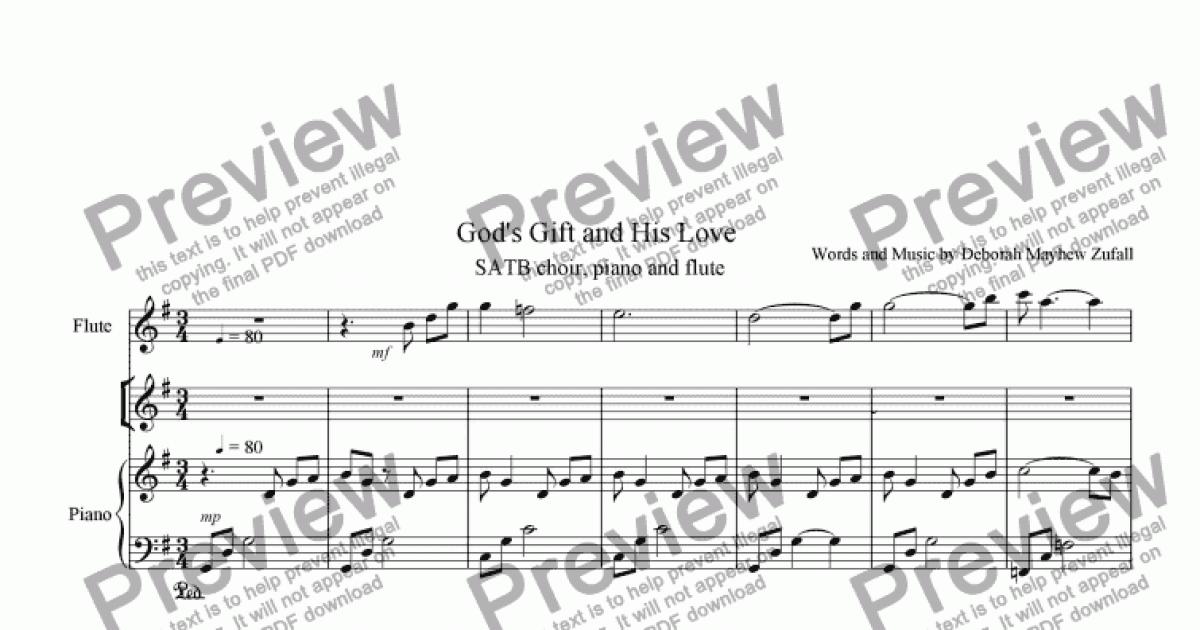 God's Gift and His Love Download Sheet Music PDF file