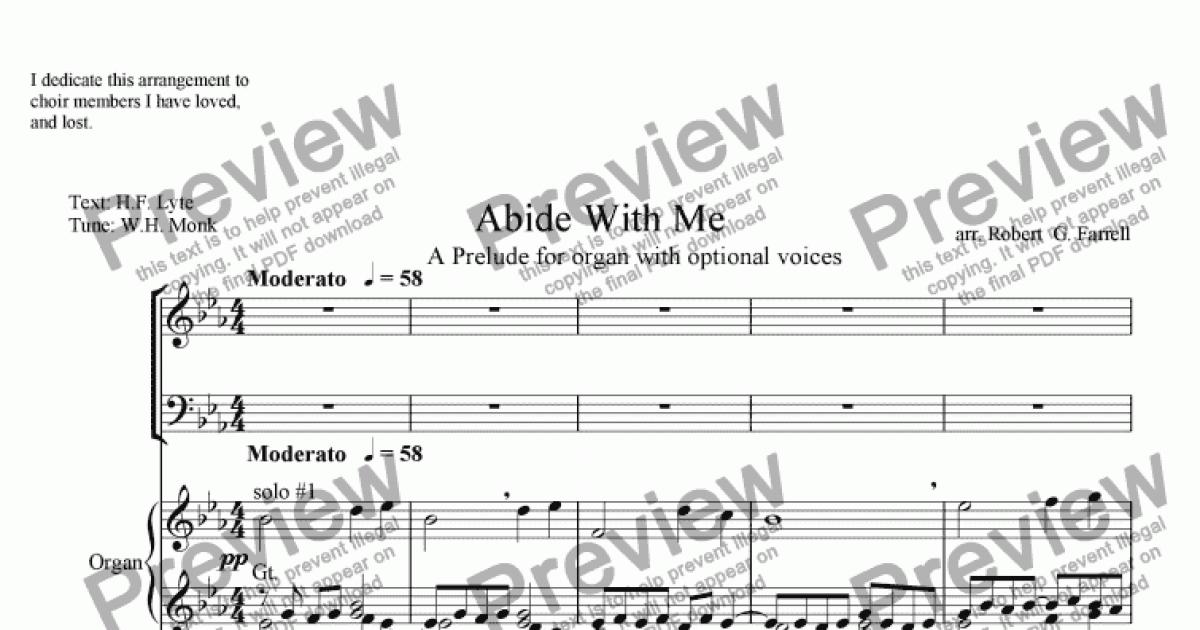 Abide with me hymn pdf