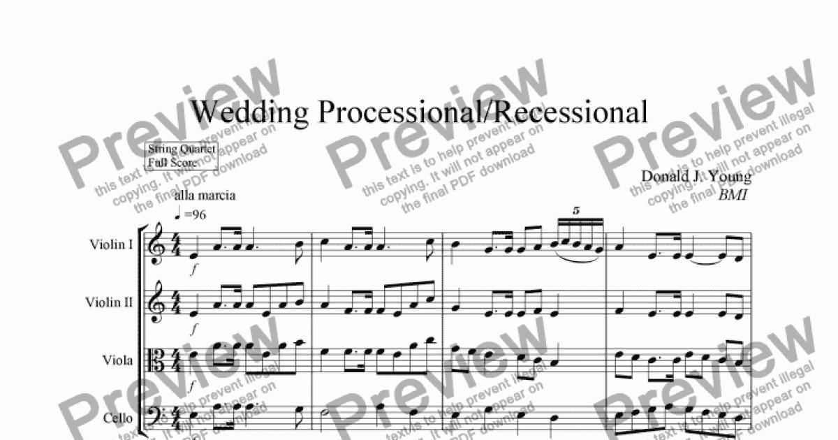 Wedding Processional/Recessional Download Sheet Music