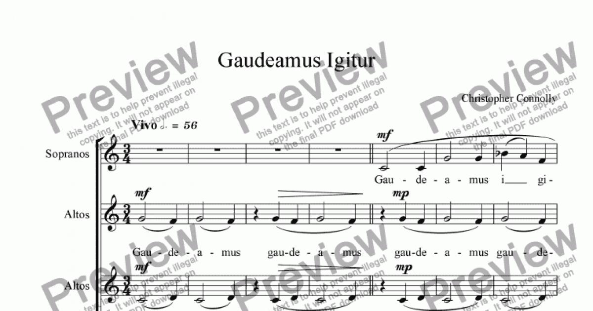 gaudeamus igitur madrigal