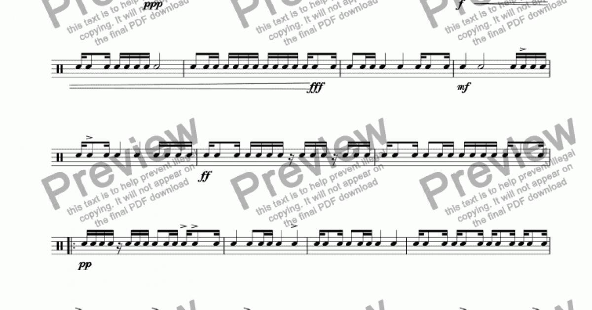 Snare Drum Sight Reading 8 - Download Sheet Music PDF file