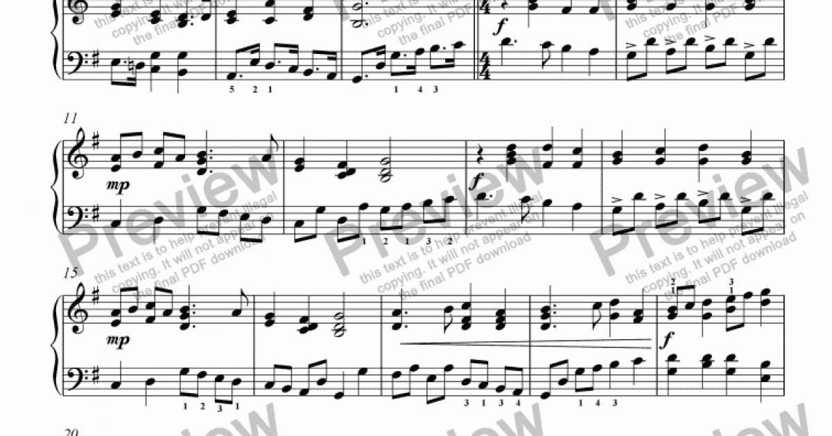 Merry Christmas Medley (piano solo) - Download Sheet Music PDF file