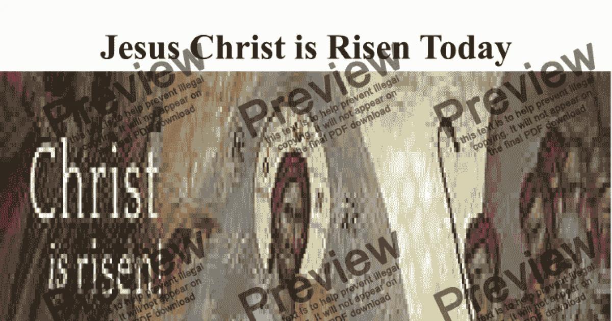 jesus christ is risen today brass quintet sheet music