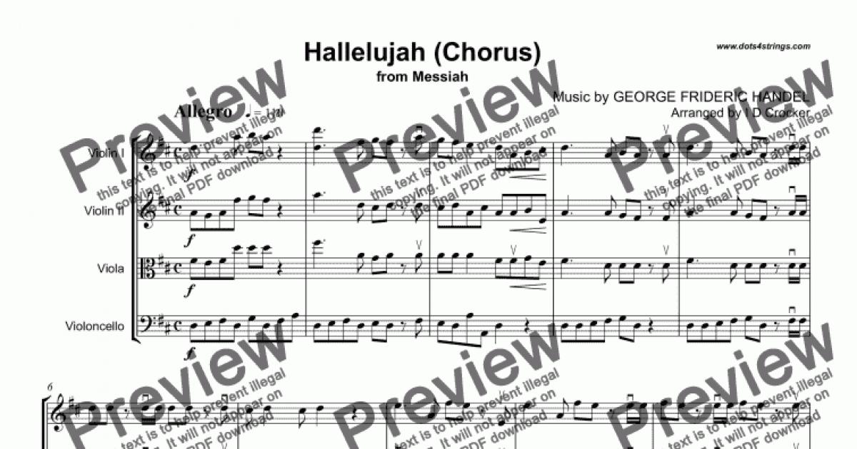 Hallelujah (Chorus) - Download Sheet Music PDF file