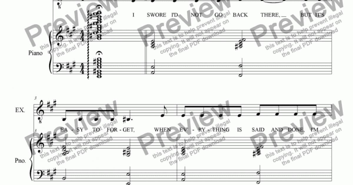 Sex With An Ex Download Sheet Music Pdf File