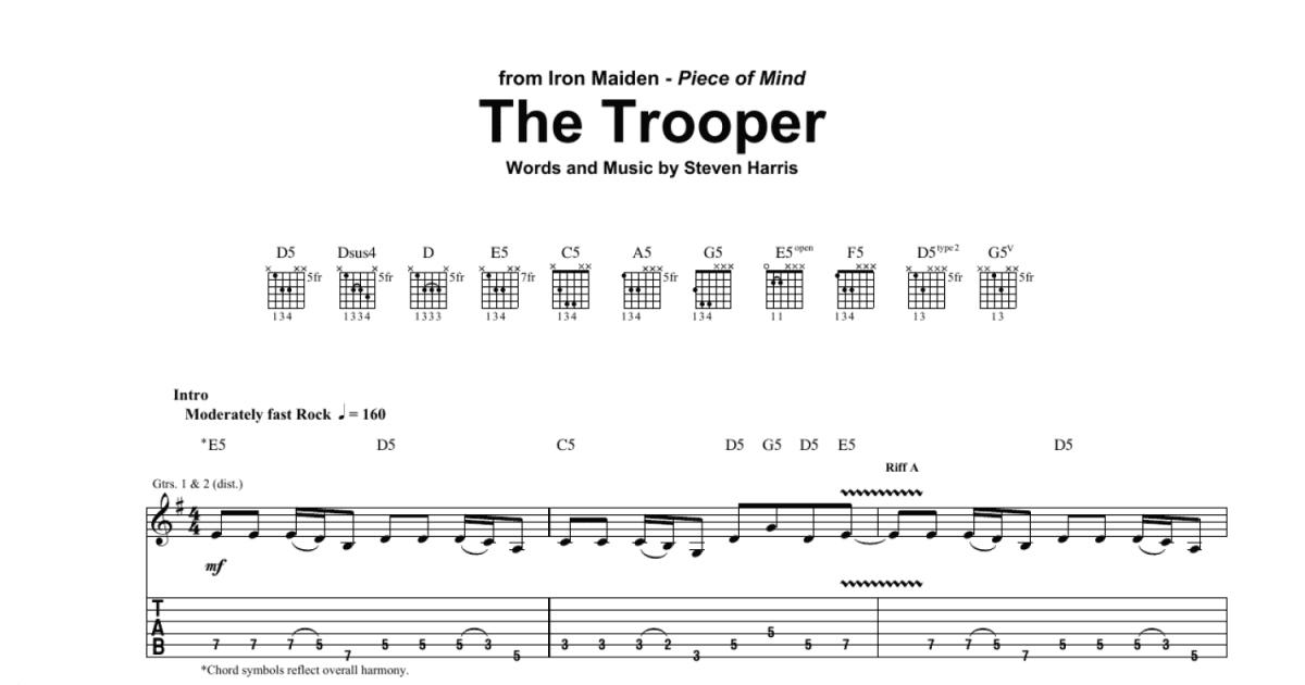 the trooper guitar pro tab download