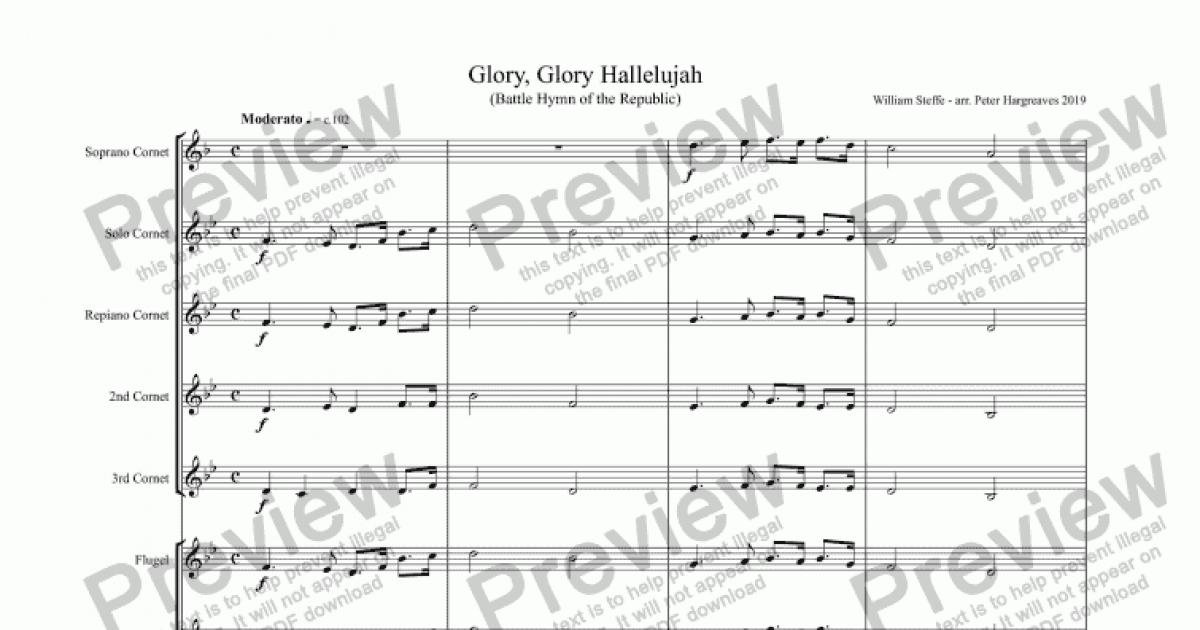 Glory, Glory Hallelujah - Download Sheet Music PDF file