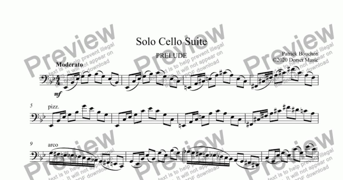 Solo Cello Suite - Download Sheet Music PDF file
