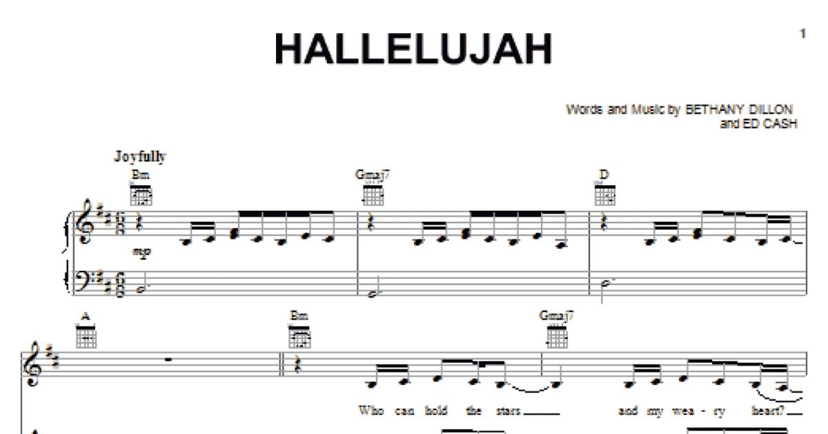 Hallelujah (Piano, Vocal & Guitar Chords (Right-Hand Melody))