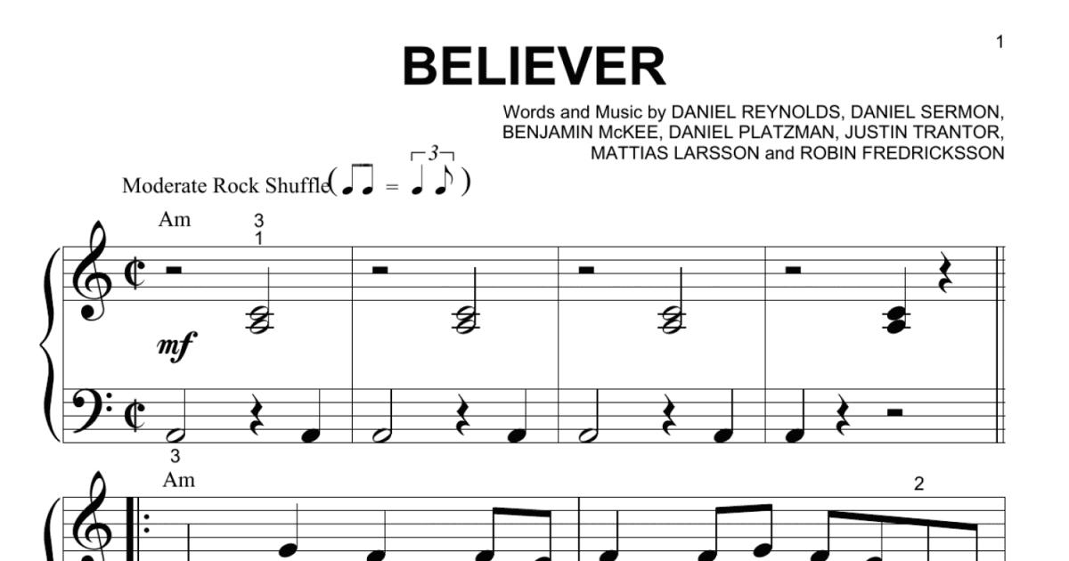 Imagine Dragons - Believer Sheets by DrumCore