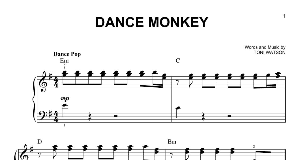 MONKEY MART THEME - EASY Piano Tutorial 