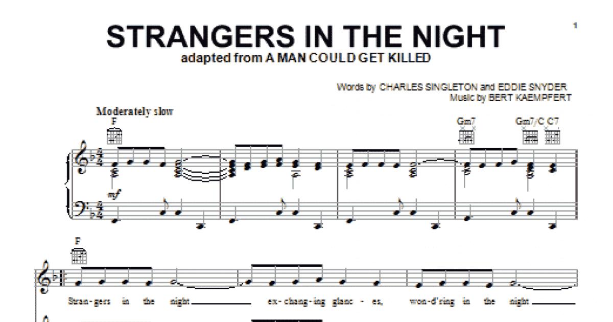 Strangers In The Night Sheet Music | Frank Sinatra | Pro Vocal