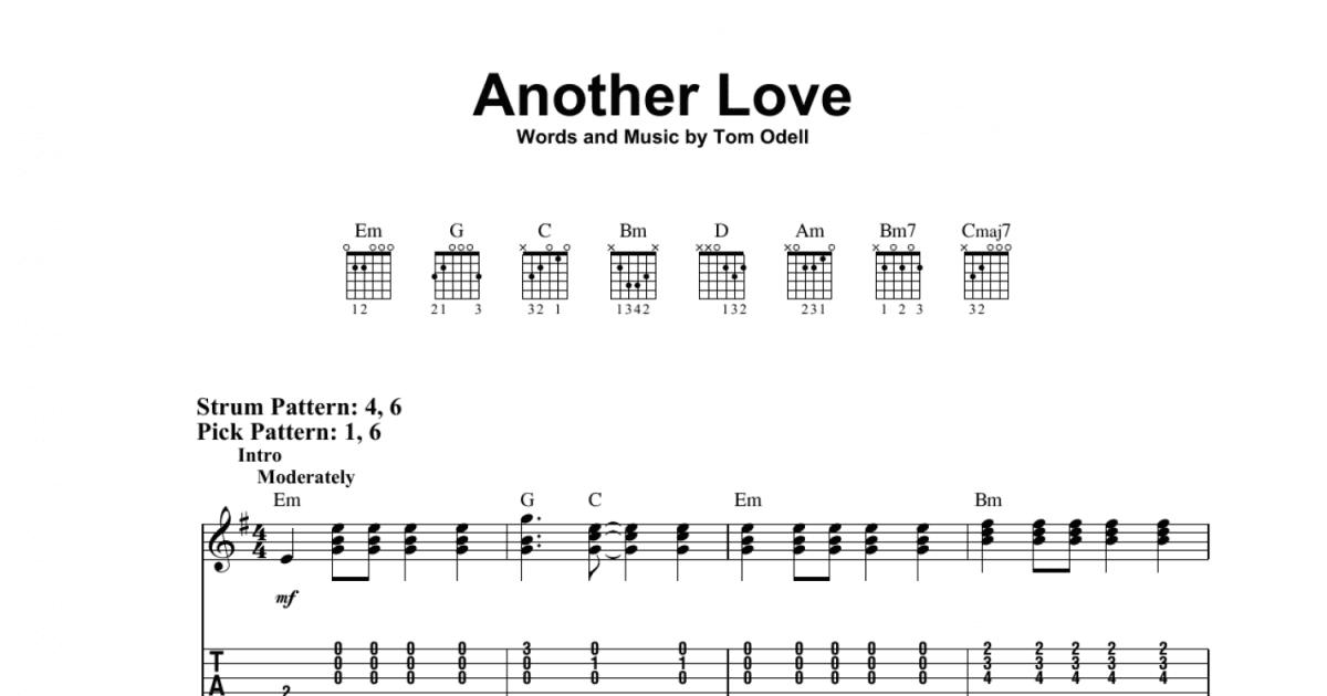 Another Love 2nd Guitar Chords - The Moon Loungers