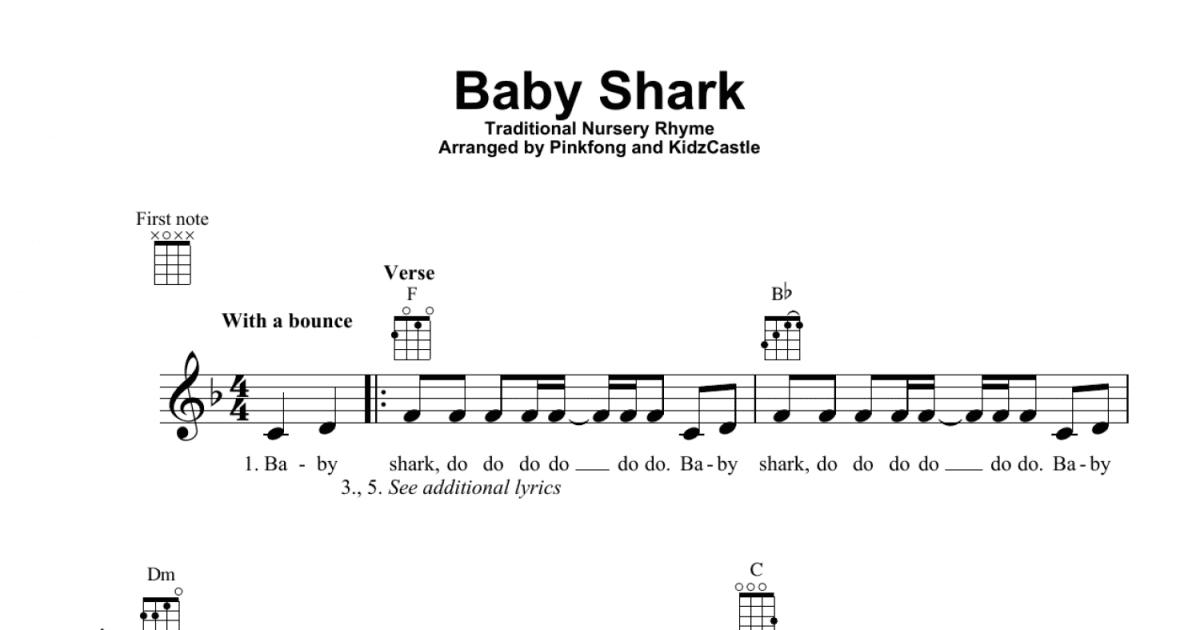 Baby Shark (Ukulele) - Print Sheet Music Now