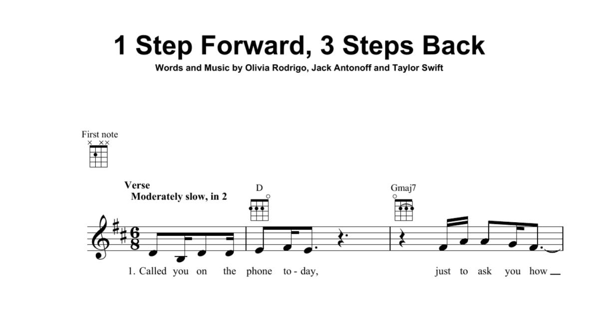 1 STEP FORWARD, 3 STEPS BACK – OLIVIA RODRIGO PIANO CHORDS