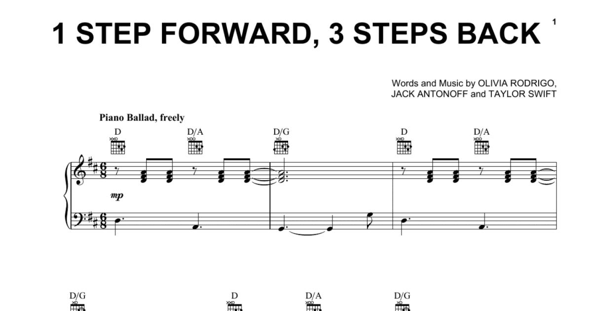 1 STEP FORWARD, 3 STEPS BACK – OLIVIA RODRIGO PIANO CHORDS
