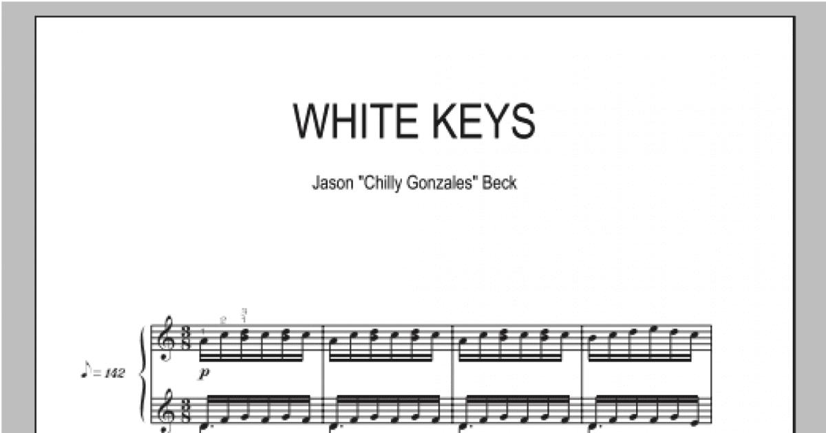White Keys – Chilly Gonzales Sheet music for Piano (Solo